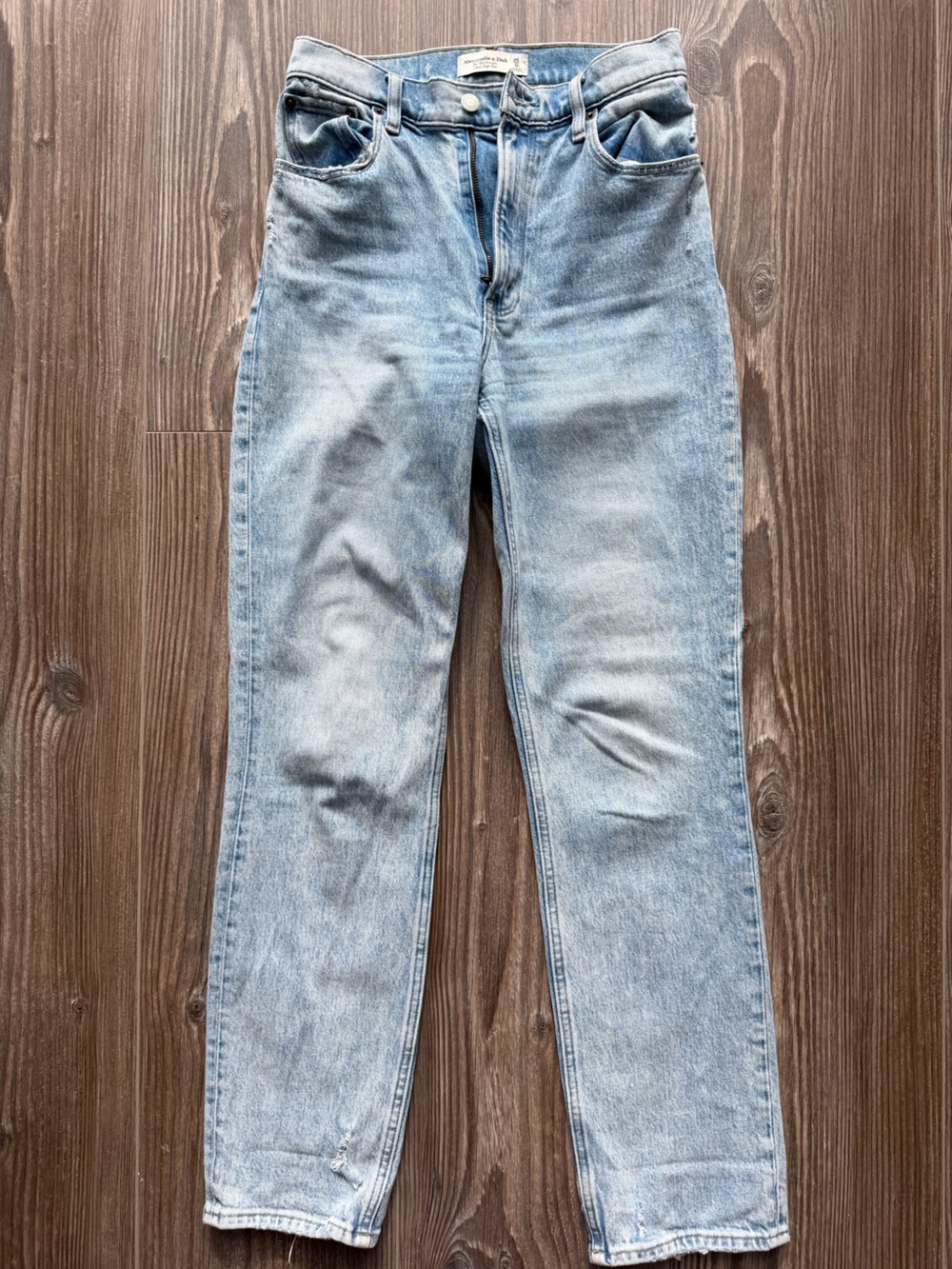 Abercrombie & Fitch Light Wash Straight Jeans